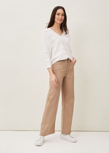 Phase Eight Viona Wide Leg Jeans Grey USA | 6531847-ZP